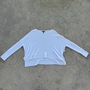 eileen fisher white organic linen sweater
